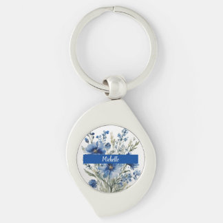 Minimalist Professional Modern Bunch of Flowers Key Ring