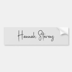 Minimalist Professional Modern Calligraphy Bumper Sticker