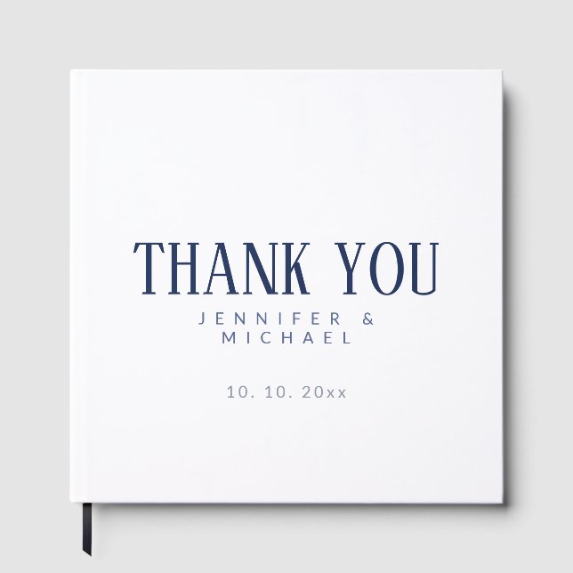 Minimalist Professional Modern Elegant Guest Book (Front)