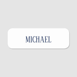 Minimalist Professional Modern Elegant Name Tag