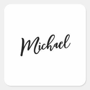 Minimalist Professional Modern Elegant Square Sticker