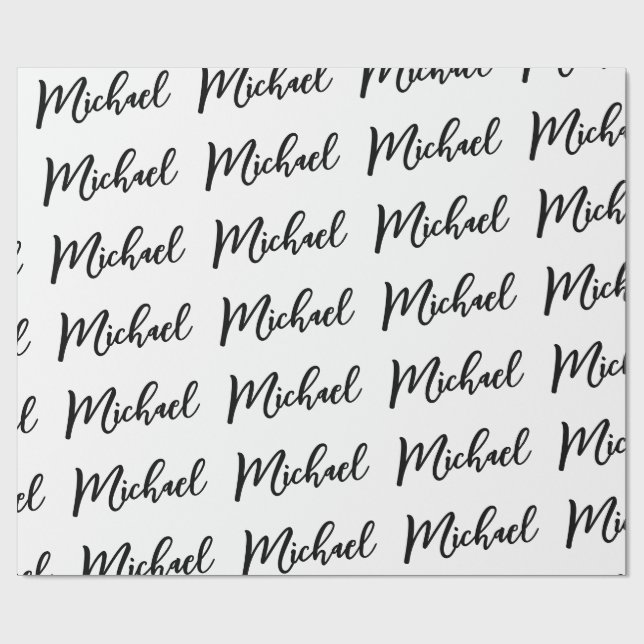 Minimalist Professional Modern Elegant Wrapping Paper (Flat)