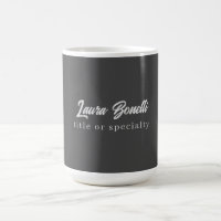Minimalist Professional Modern Handwrite Dark Grey