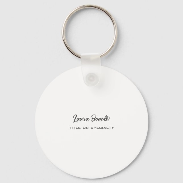 Minimalist Professional Modern Key Ring (Front)