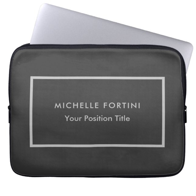 Minimalist Professional Modern Laptop Sleeve (Front)