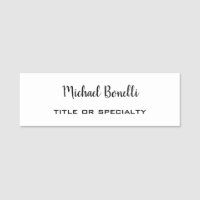 Minimalist Professional Modern Plain Black White
