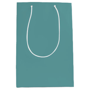 Minimalist Professional Modern Plain Cadet Blue Medium Gift Bag