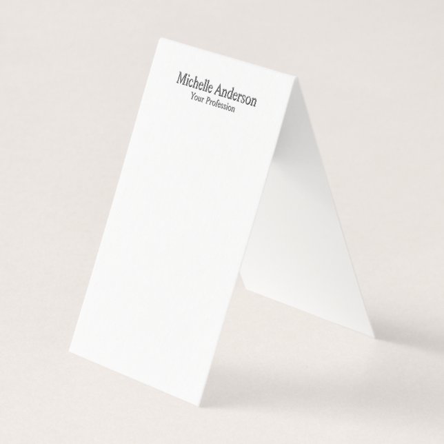 Minimalist Professional Modern Plain Name Card (Front)