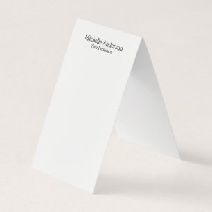 Minimalist Professional Modern Plain Name Card