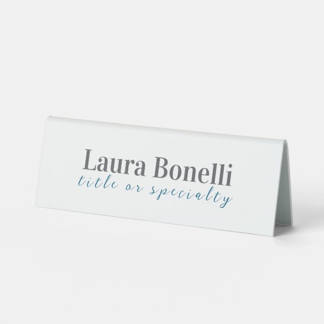 Minimalist Professional Modern Plain Name Title (Front)