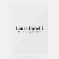 Minimalist Professional Modern Plain Name Title