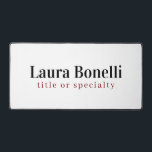 Minimalist Professional Modern Plain Name Title Desk Mat<br><div class="desc">Plain Minimalist Modern Designs. They're all simple,  attractive,  unique.</div>
