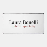 Minimalist Professional Modern Plain Name Title
