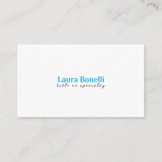 Minimalist Professional Modern Plain Name Title Enclosure Card