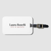 Minimalist Professional Modern Plain Name Title