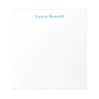 Minimalist Professional Modern Plain Name Title Notepad