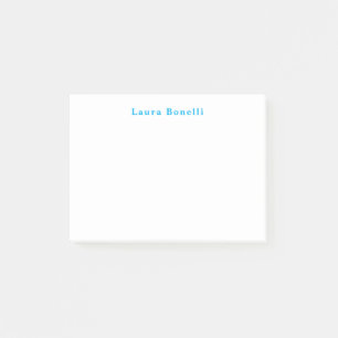 Minimalist Professional Modern Plain Name Title Post-it Notes