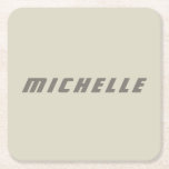 Minimalist Professional Modern Science Fiction Square Paper Coaster<br><div class="desc">Modern Professional Simple Design.</div>