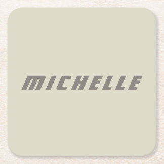 Minimalist Professional Modern Science Fiction Square Paper Coaster