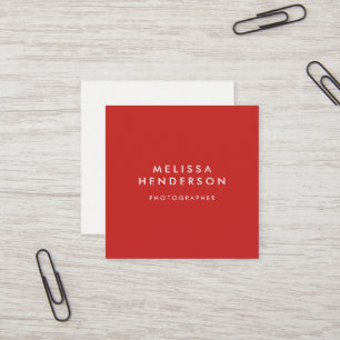 Minimalist Professional Modern Square Business Card