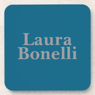 Minimalist Professional Modern Your Name Coaster