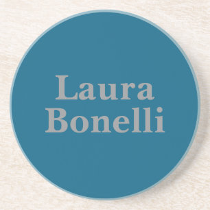Minimalist Professional Modern Your Name Coaster