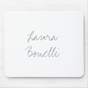Minimalist Professional Modern Your Name Mouse Mat