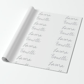 Minimalist Professional Modern Your Name Wrapping Paper