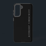 Minimalist Professional Name Black Samsung Galaxy Case<br><div class="desc">This minimalist and modern phone case features your name on a black background. Personalise for your needs. You can find more matching products at my store.</div>