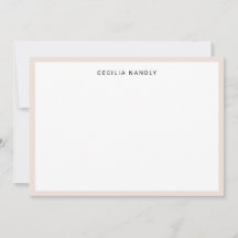 Minimalist Professional Name Note Card