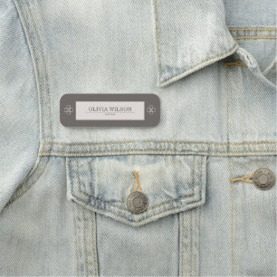 Minimalist Professional Name Tag