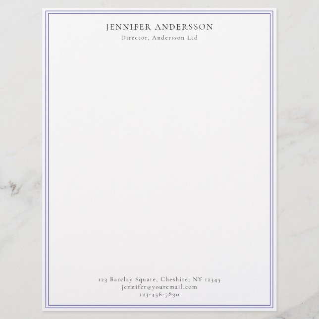 Minimalist Professional Office Letterhead (Front)