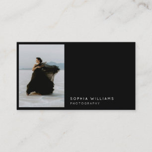 Minimalist Professional Photo Qr Code Business Card