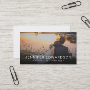Minimalist professional photographer photo business card