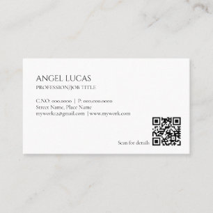  Minimalist Professional Plain  Business Card