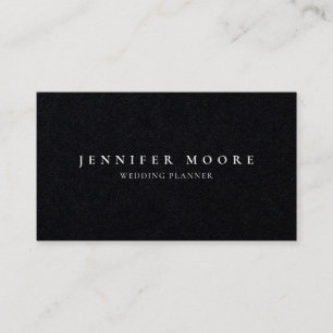 Minimalist Professional Plain Premium Black Business Card