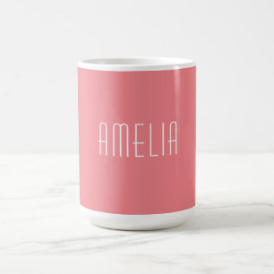 Minimalist Professional Plain Simple Name Coffee Mug