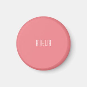 Minimalist Professional Plain Simple Name Magnet