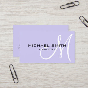 Minimalist Professional Soap Monogram Business Card