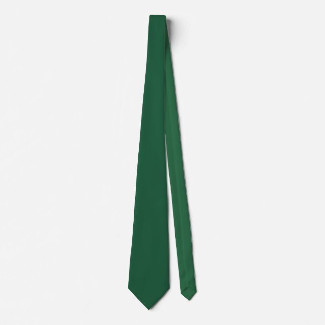 Minimalist Professional Solid Natural Green Tie (Front)