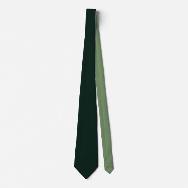 Minimalist Professional Solid Natural Green Tie (Front)