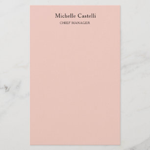 Minimalist Professional Unique Classical Pastel Stationery