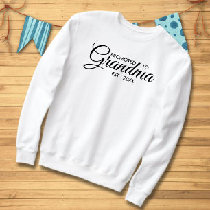 Minimalist Promoted To Grandma Est Year Sweatshirt