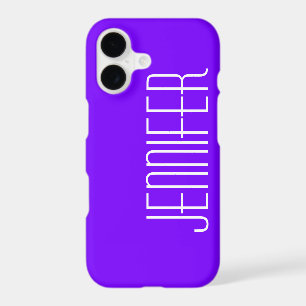 Minimalist Purple and White, Jumbo Giant Big Name