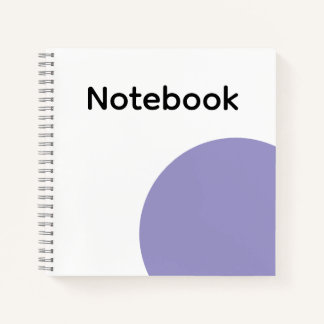 Minimalist Purple Circle Notebook