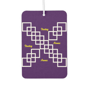 Minimalist Purple Floral Scented Hanging Car Air Freshener