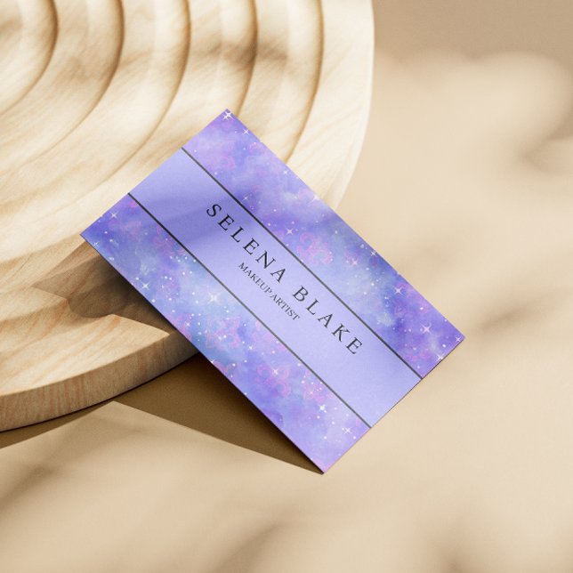 Minimalist Purple | Sleek & Professional Aesthetic Business Card (Creator Uploaded)