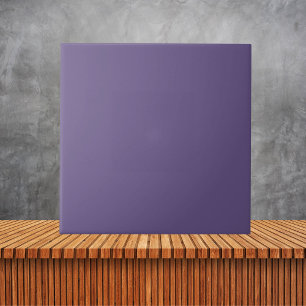 Minimalist Purple  Violet solid colour  Tile