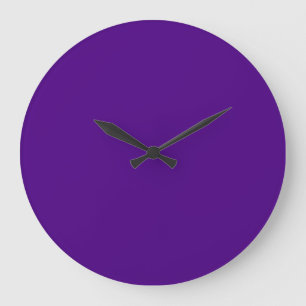 Minimalist Purple Wall Clock