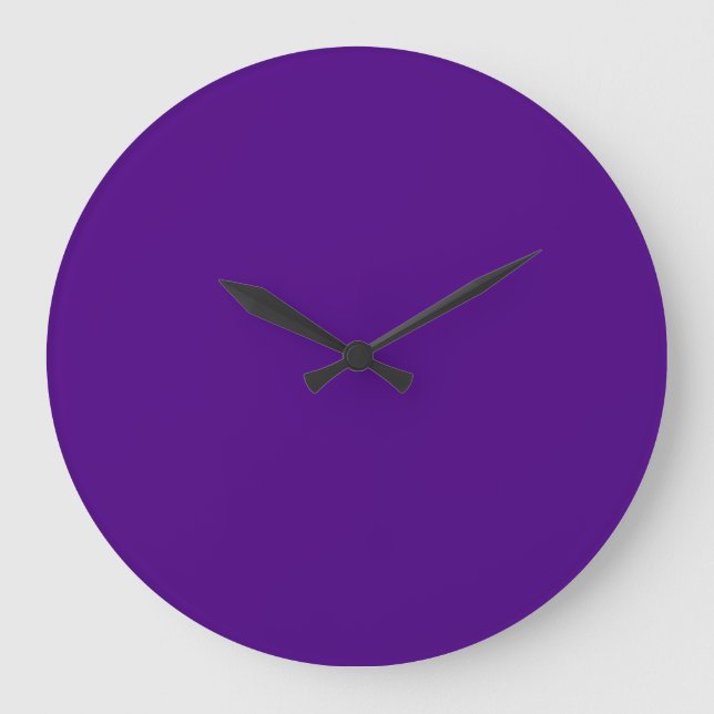 Minimalist Purple Wall Clock (Front)